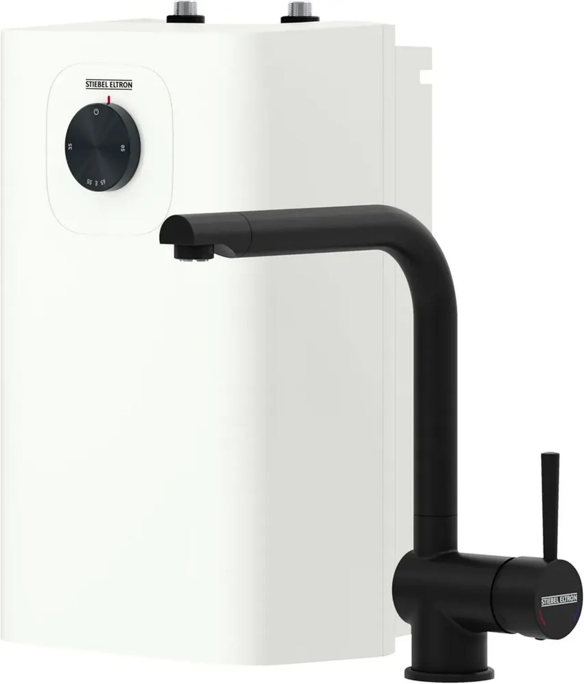 Scaldabagno Compatto STIEBEL ELTRON SNU 5 Plus con Rubinetto Nero MAE-B, 5L, 2kW