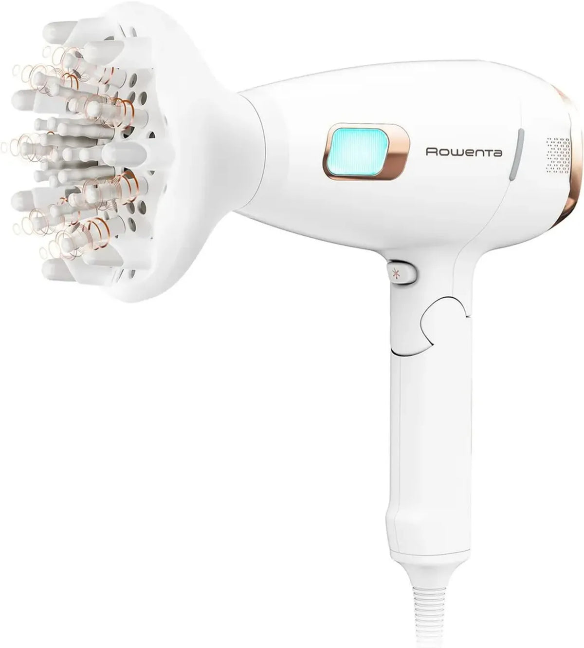 Rowenta Asciugacapelli 2200W con Massaggiatore e Accessori Completi