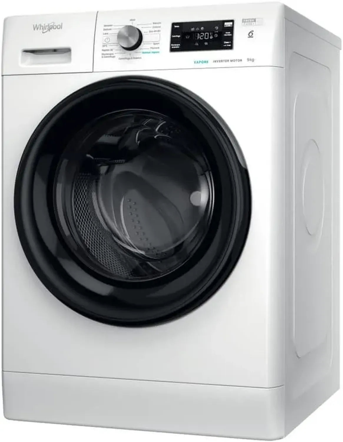 Lavatrice Whirlpool 9kg Classe B 1200 Giri con Funzione Vapore
