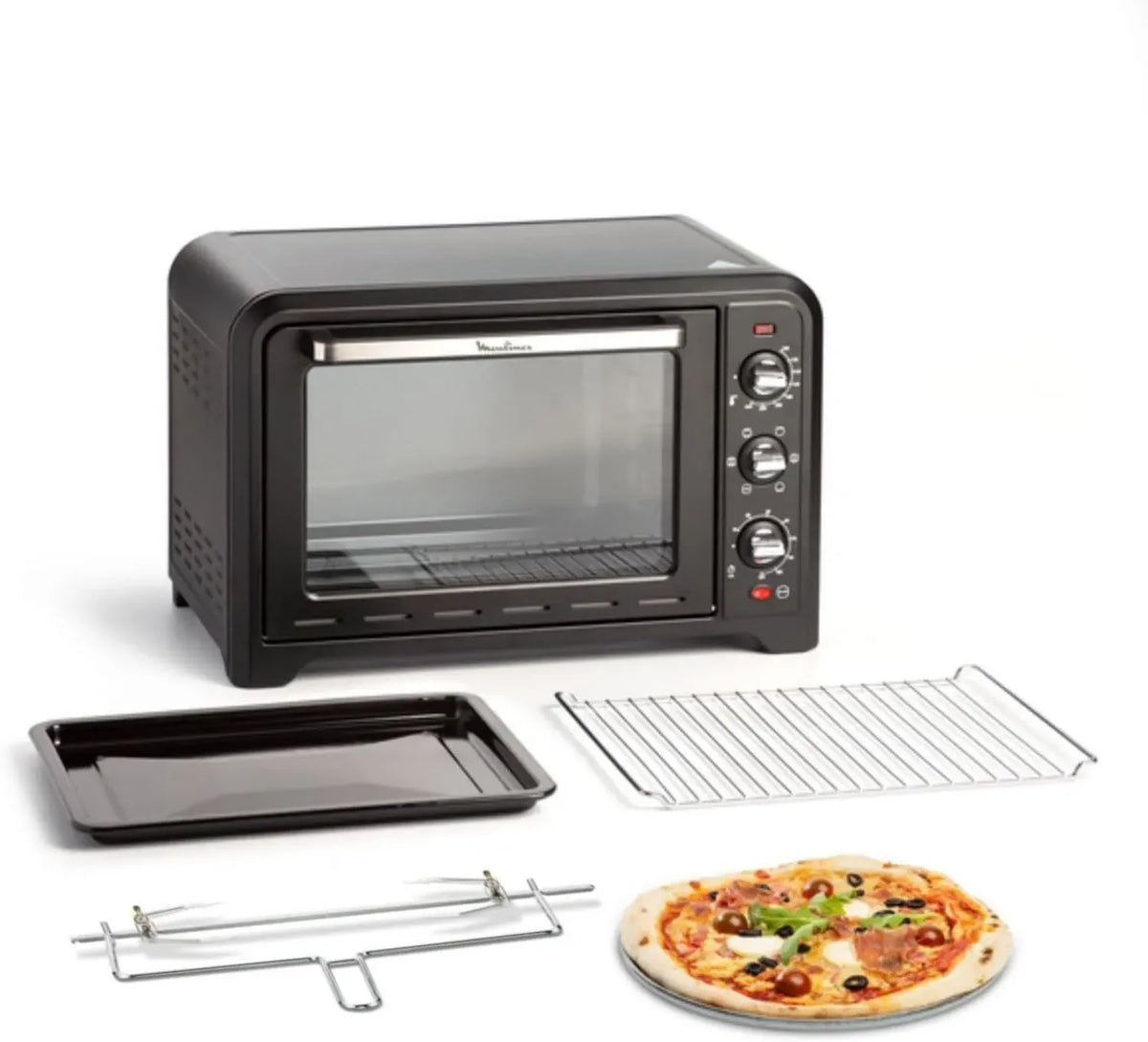 Moulinex Optimo Forno Elettrico 39L 2000W, 7 Funzioni Cottura con Girarrosto e Timer