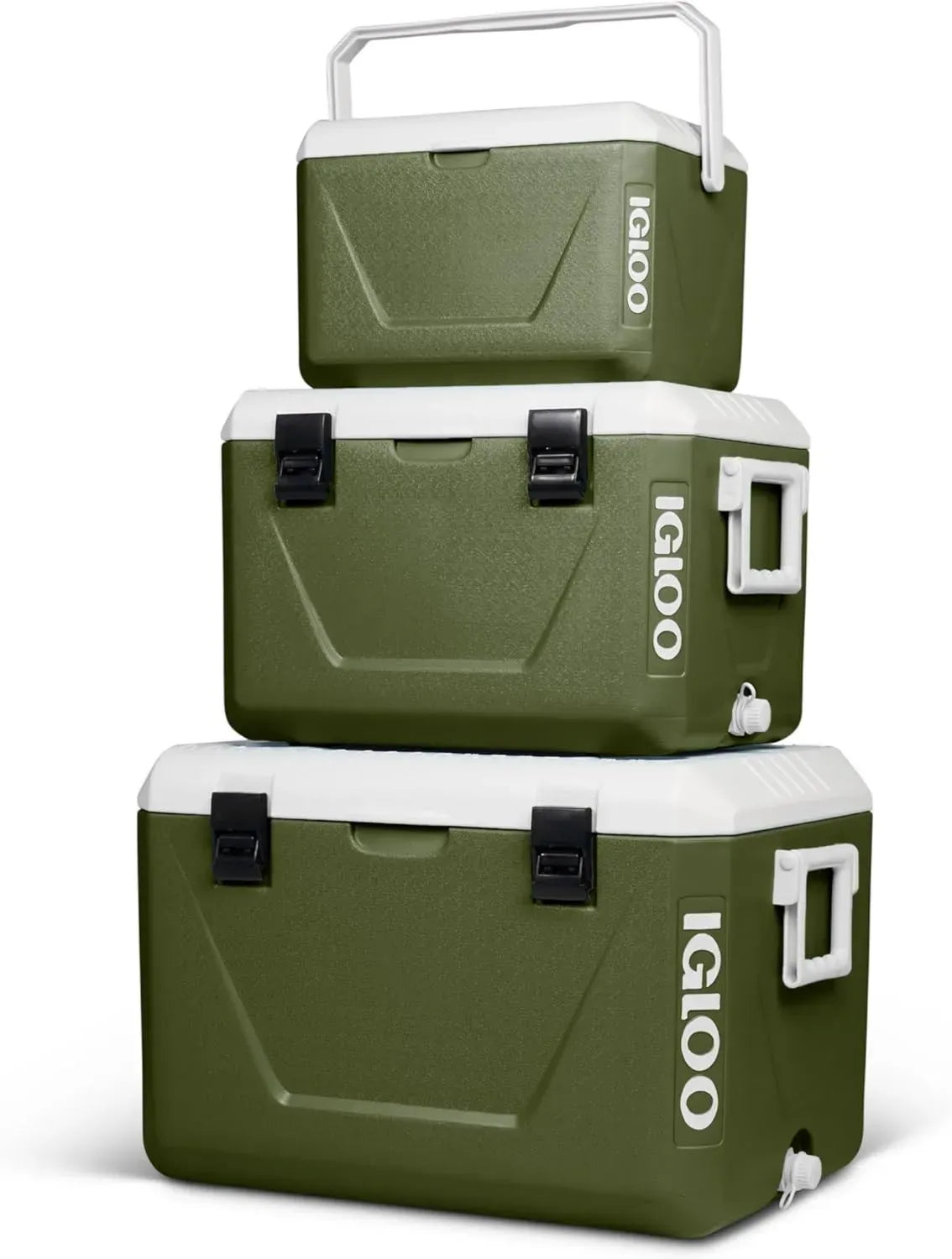 Set Frigoriferi Portatili IGLOO Impilabili - Vari Formati per Versatilità in Campeggio e Outdoor