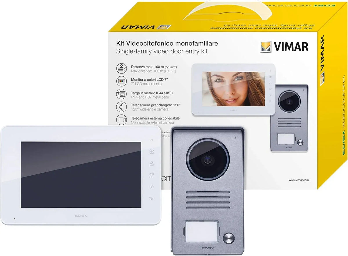 Kit videocitofono VIMAR K40930 con schermo LCD 7' e tastiera capacitiva