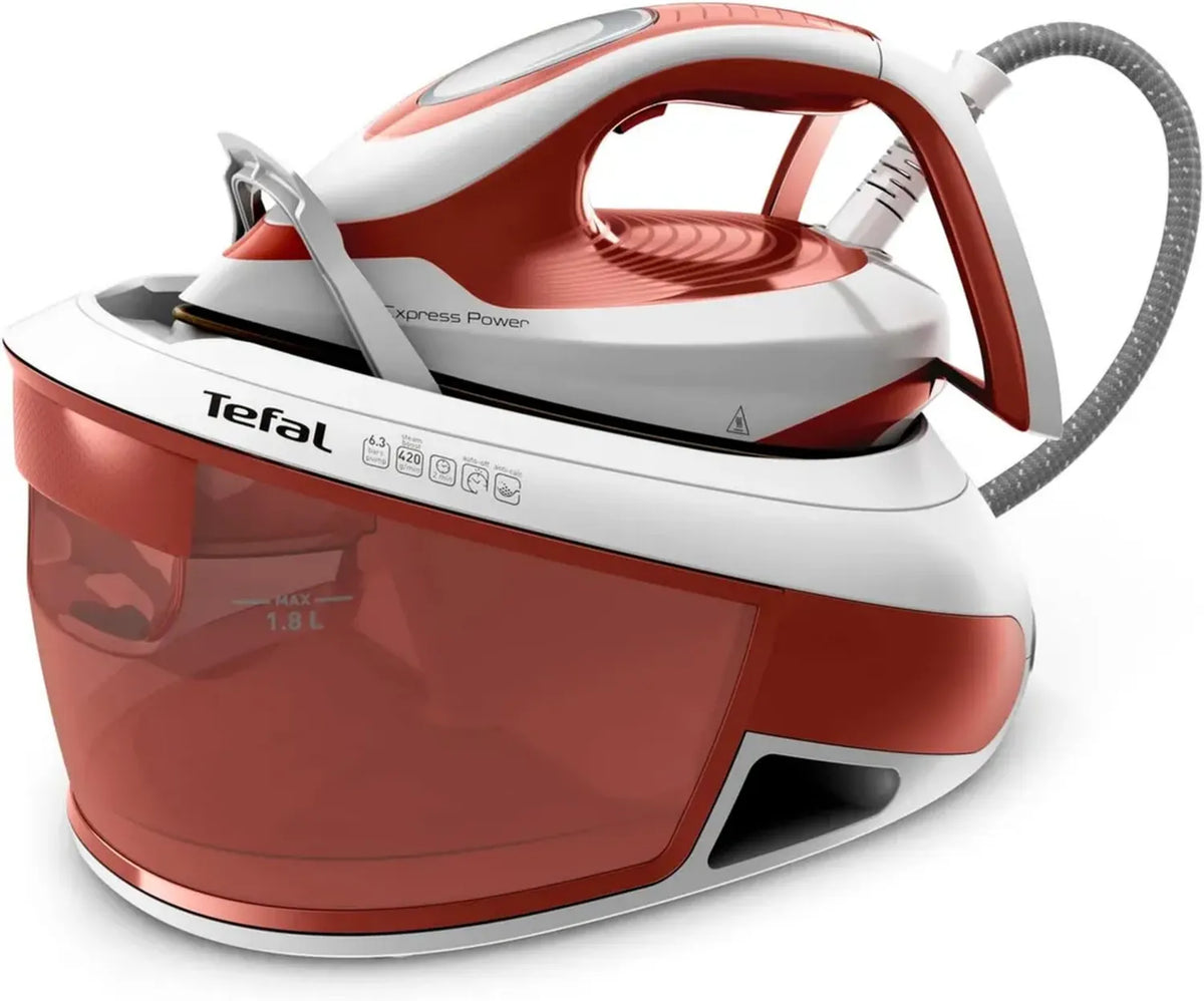 Tefal Generatore di Vapore SV8110, Potenza Elevata, Senza Impostazioni, Serbatoio 1,8L, Vapore Verticale, Prodotto in Francia, Modalità Eco